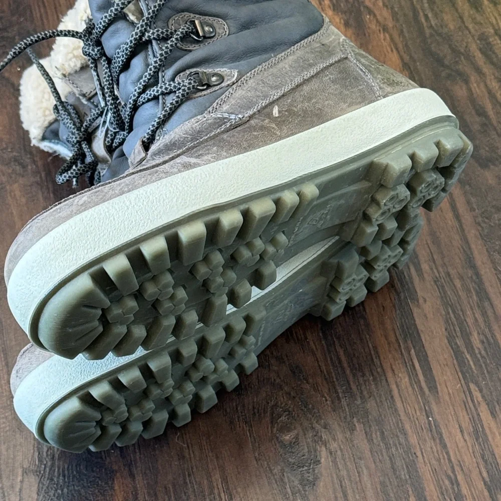 Alpine Design NEW Leather Gray Winter Waterproof Boots, Women’s Size 8.5 - Picture 13 of 16